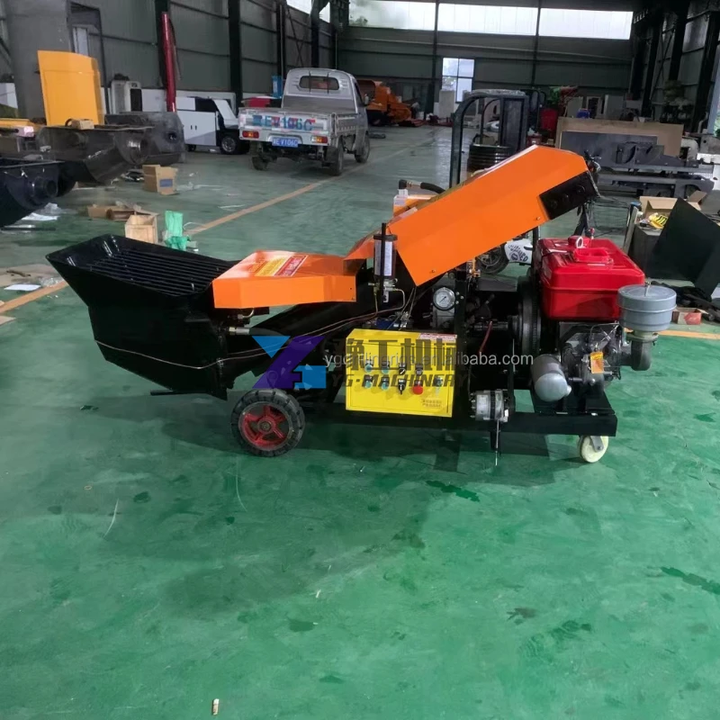 Cheapest Clamps Hbt500 Concrete Mixer Pump Concrete Pump with Sprayer
