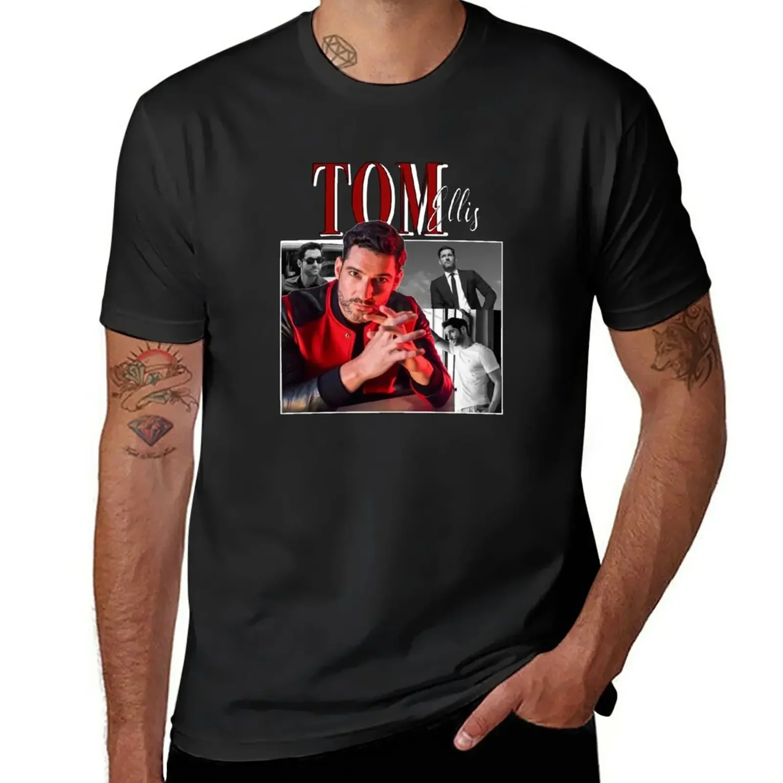 Tom Ellis T-Shirt customs design your own summer top mens t shirt graphic Short Sleeve Outfits vintage mens designer clothes