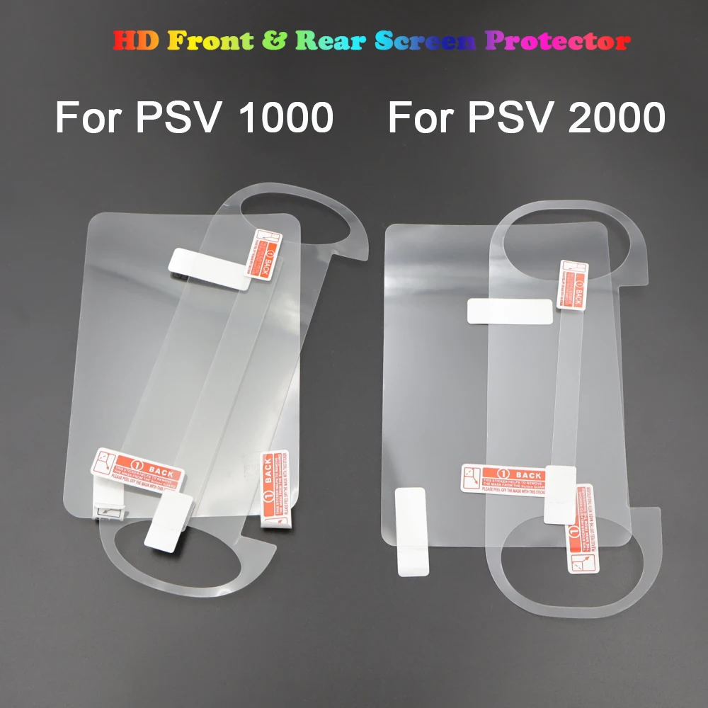 1/2/5 Stück HD-Displayschutzfolie für Spielekonsole, transparente Schutzfolie vorne und hinten für PS Vita PSV1000/2000, Großpackung