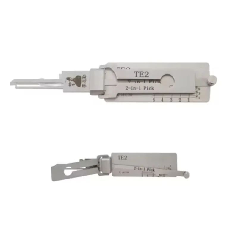 TE2 Lishi 2 in 1 Lock Pick and Decoder for Gainsborough for TESA Locks Home Door Civil Lock Picking and Key Reader Professional