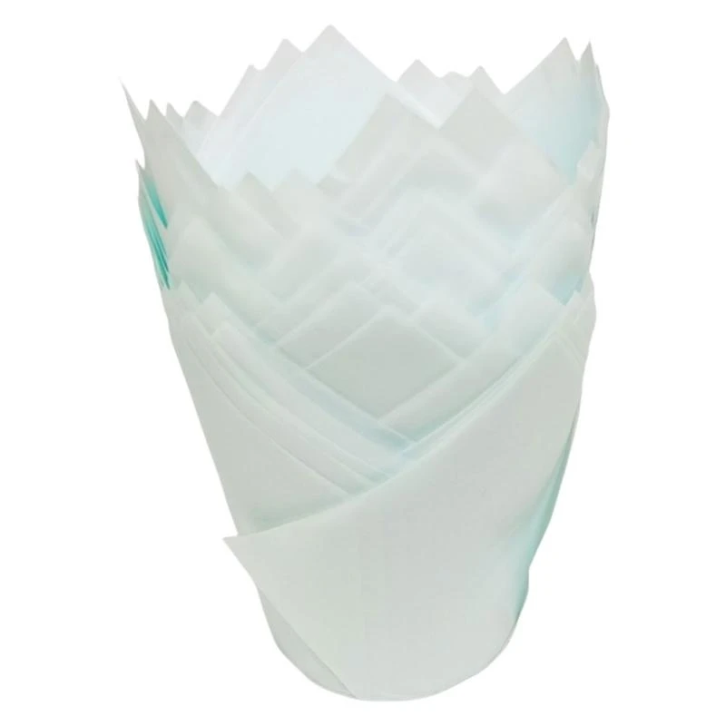 M4YC 50Pcs Tulips Muffin Cases Decorative Cupcake Liners For Special Event Displays