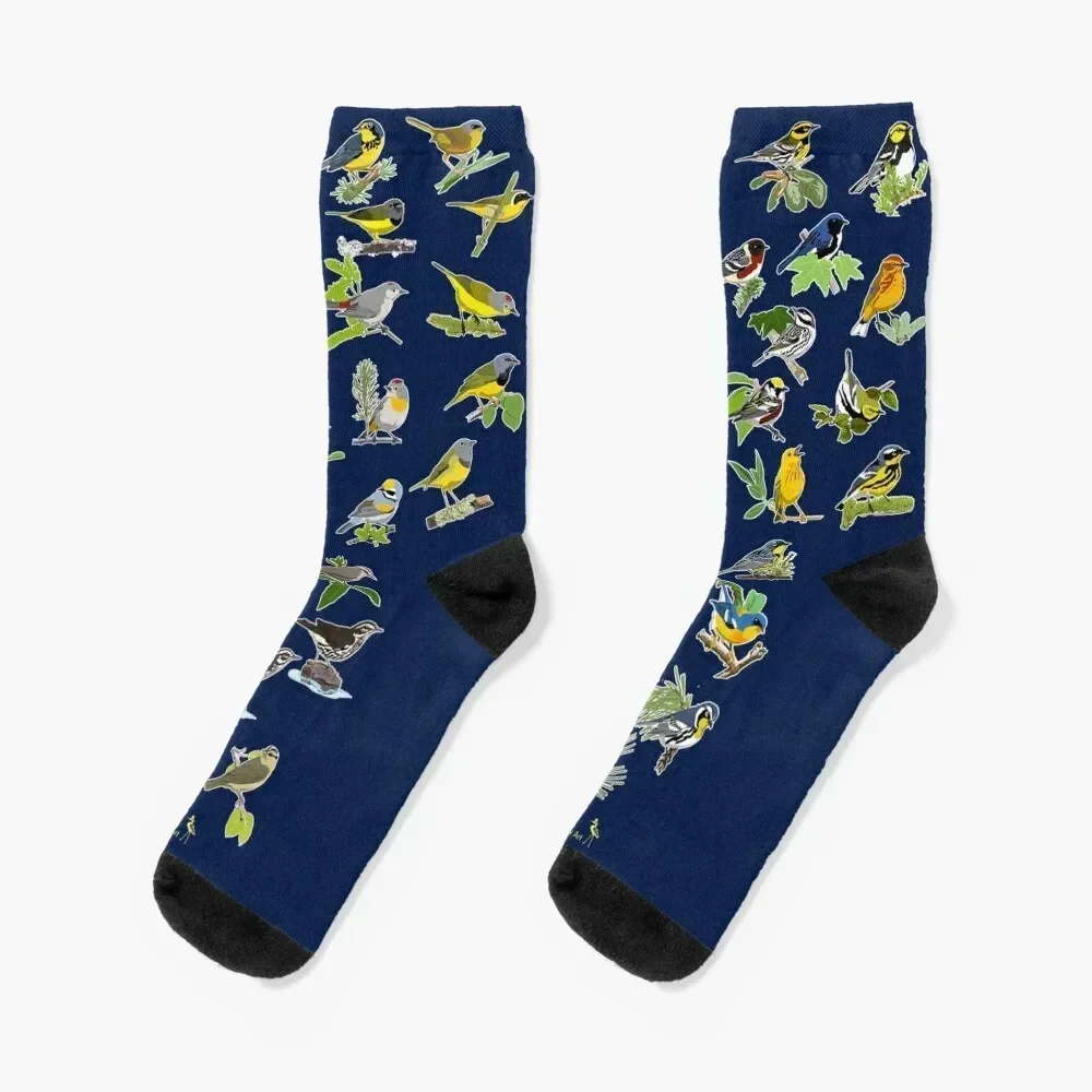 

Warblers of the United States Socks Climbing custom sports kids Luxury Woman Socks Men's