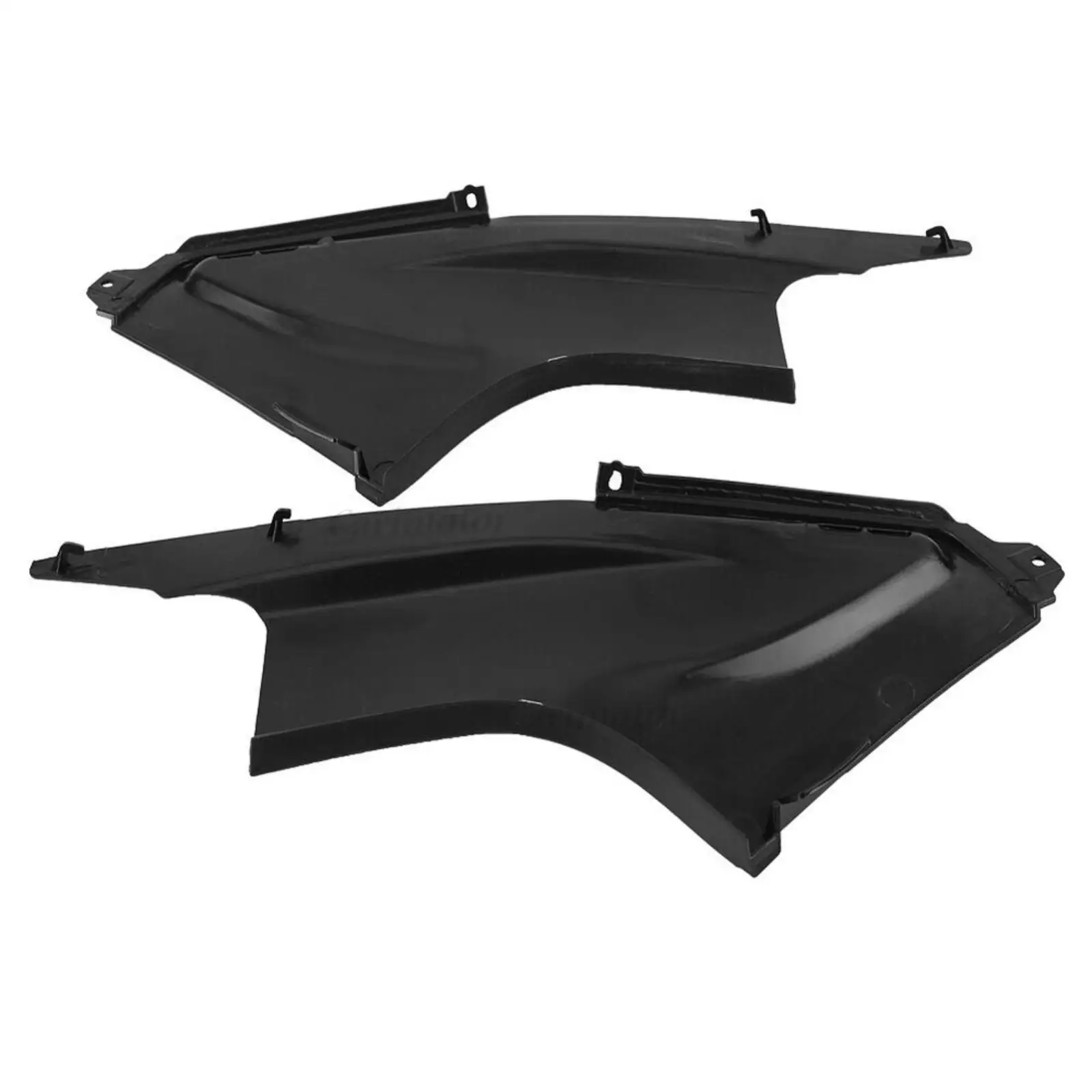 2 piezas de cubierta lateral antipolvo de aire, pieza de inserción de carenado negra para Yamaha YZF R6 2003 04 05