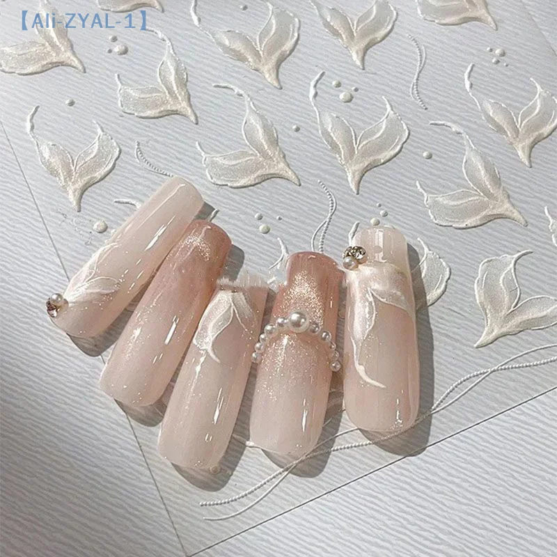 【ZYAL-1】 Fish Tail Nail Stickers Nail Art Stickers Manicure Decals For Women Diy Nail Art Decoration