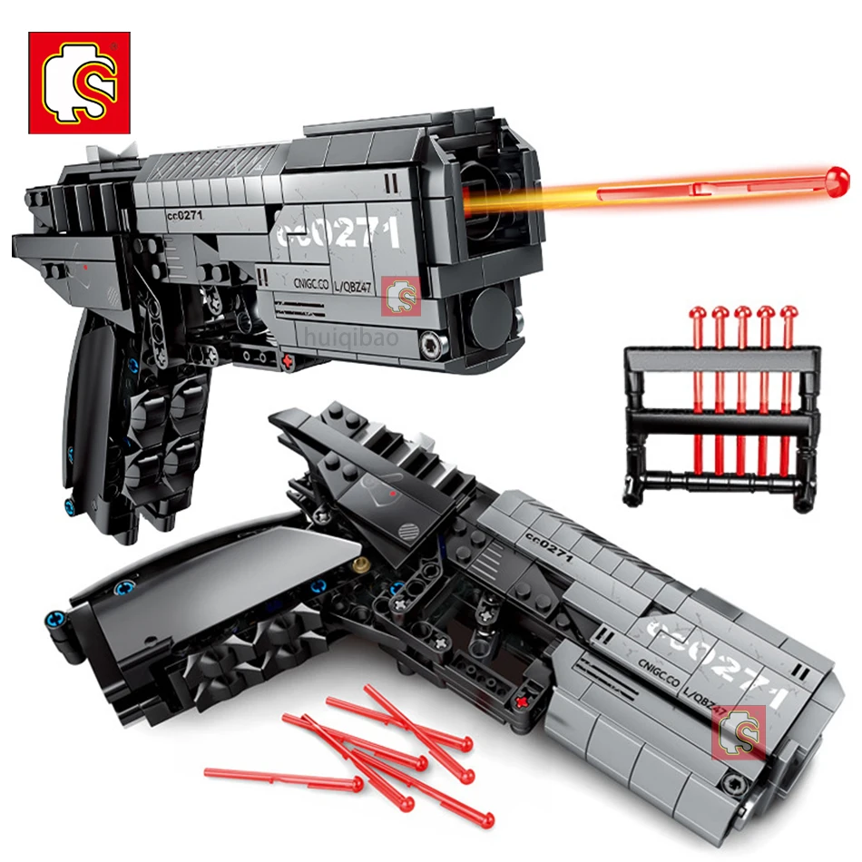 

SEMBO 431PCS Wandering Earth Signal Gun Tech Building Blocks City Military Brick Shooting Educational Toys For Children