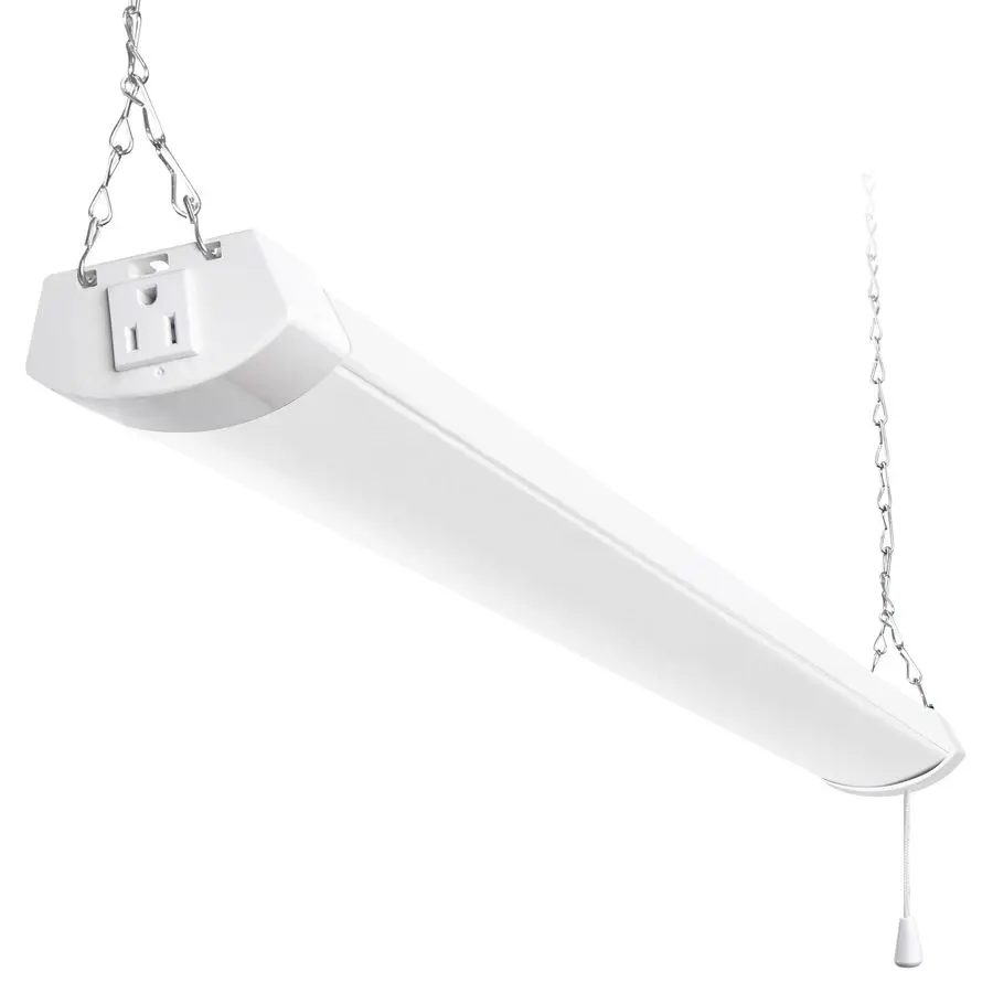 

Светодиодный светильник для мастерских 4FT 120W, соединяемый, 13000 лм (эквивалент 400W), 5000K, для гаражей, мастерских, подвалов, подвесной