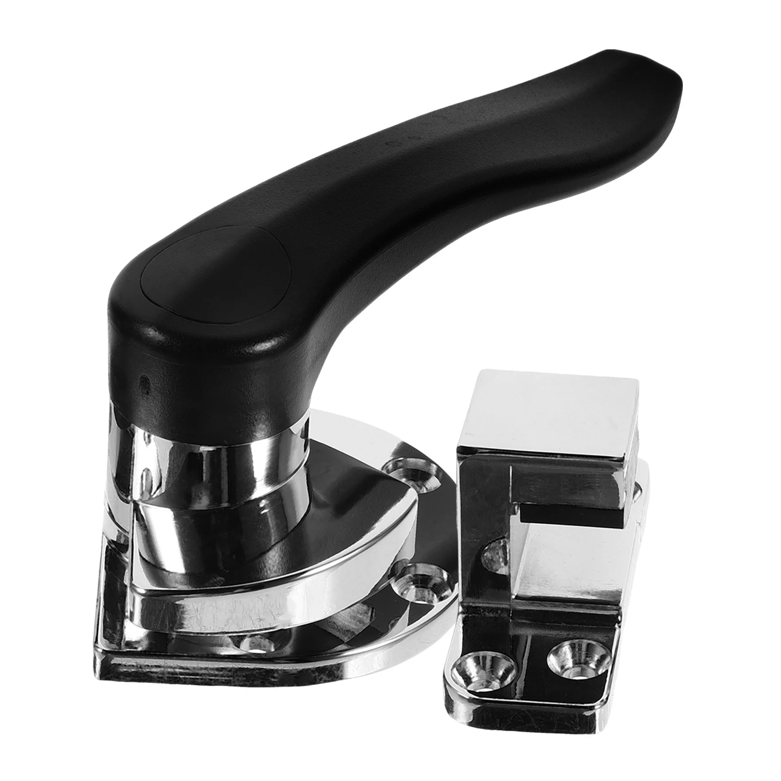 1Set Kunci Pintu Freezer Tugas Berat, Pegangan Kunci Logam Paduan Seng Tahan Lama untuk Pengganti Pintu Pendingin Peralatan Dapur