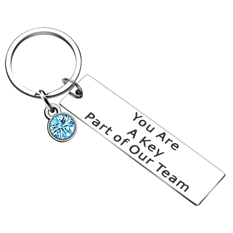 Cute You Are A Key Part of Our Team Keychain Coworkers Employee Key Chain Pendant Boss Leaving Going Away Birthday Gifts