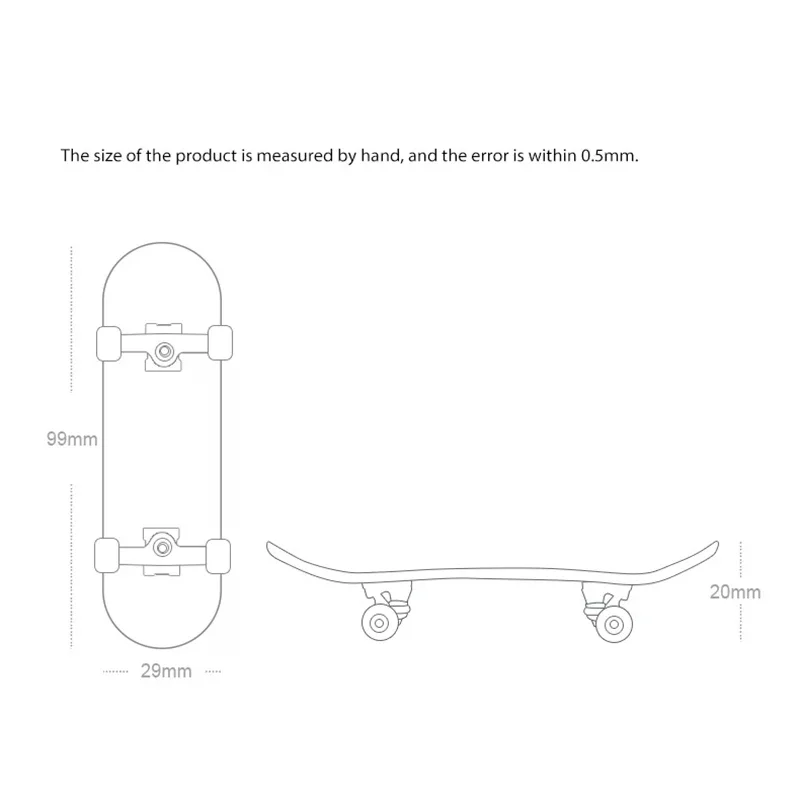 1Set Finger SkateBoard Wooden Fingerboard Toy Professional Stents Fingers Skate Set Novelty Children Christmas Gift Puzzle Toy