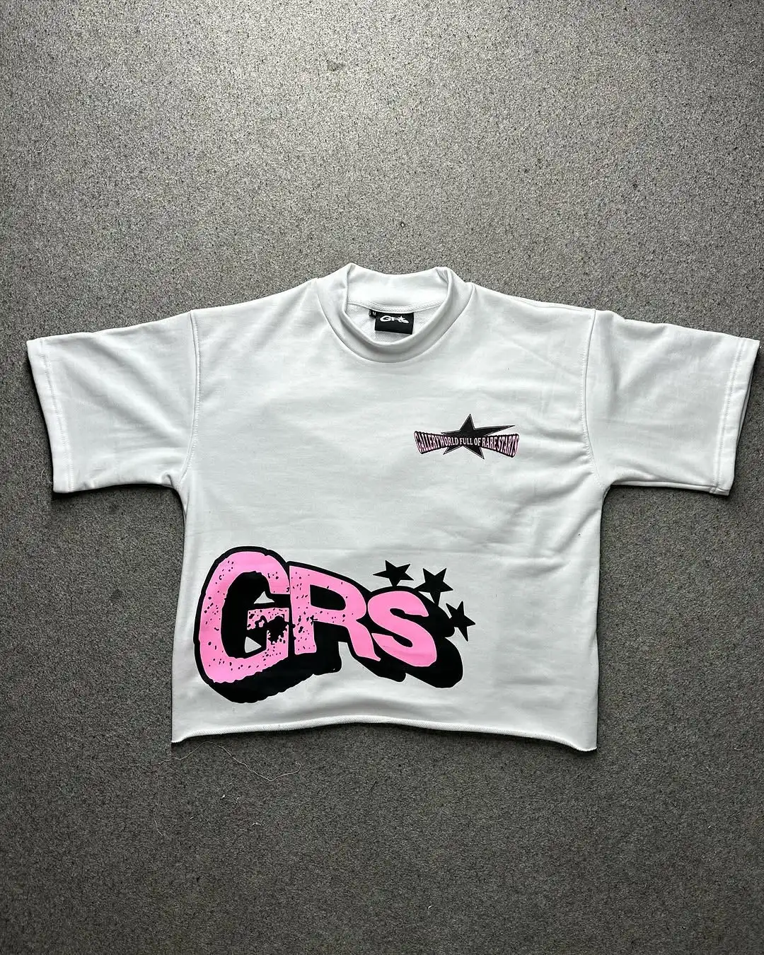 Camiseta GRS nueva moda Harajuku estampado de patrón Kawaii manga corta de alta calidad de algodón puro cuello redondo Camiseta Top ropa de mujer
