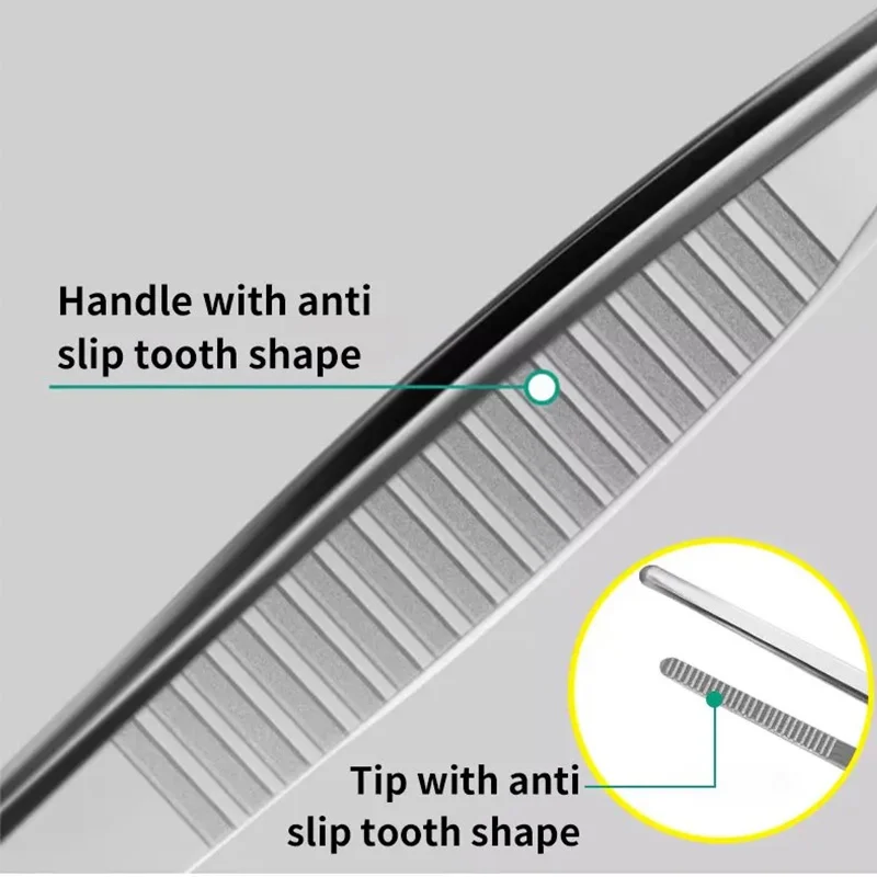 Pinzas de cabeza redonda de acero inoxidable, abrazadera resistente al yodo para mantenimiento, herramientas de reparación de belleza, diseño de paisaje Circular