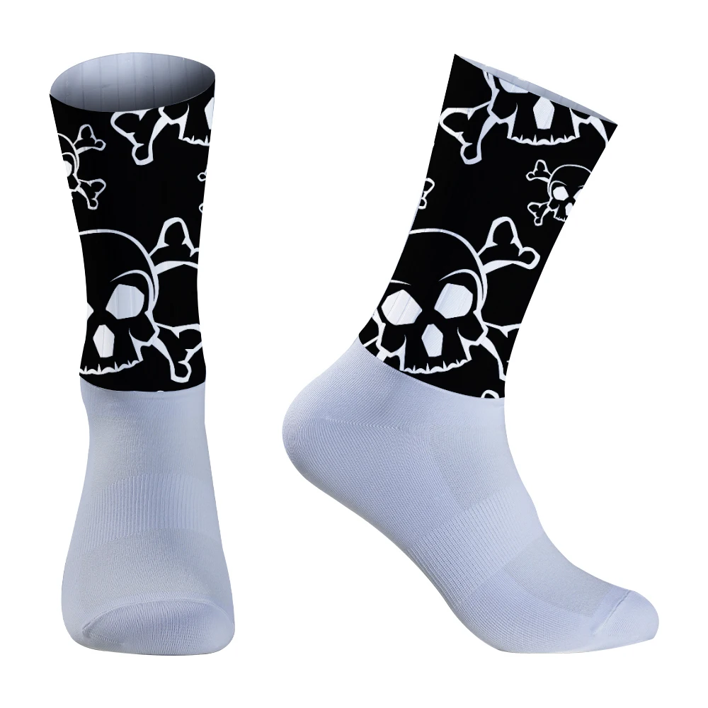 Chaussettes coordonnantes en silicone Aero, pour cyclisme, sport, course à pied, nouvelle collection été 2024