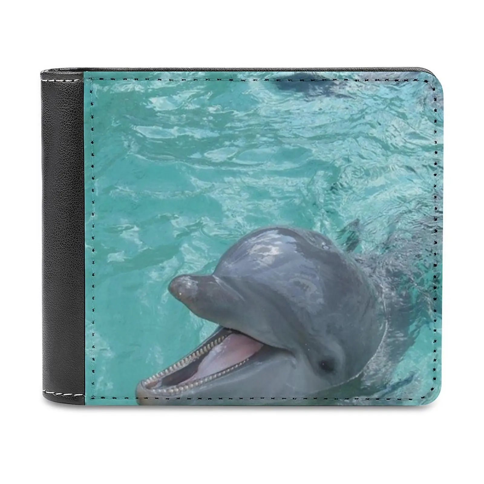 

Мягкие мужские кошельки с красивым дельфином, новый кошелек, держатели для кредитных карт для мужских кошельков, мужской кошелек Missy69, фотография дельфина