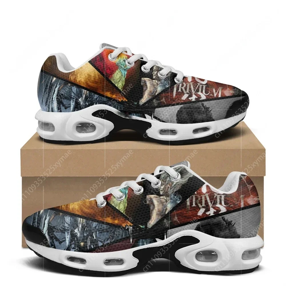 

Trivium Rock Air Cushion Sneakers Mens Womens Heavy Metal Band Teenager Lightweight Sports Shoes Custom Leisure Mesh Sneaker