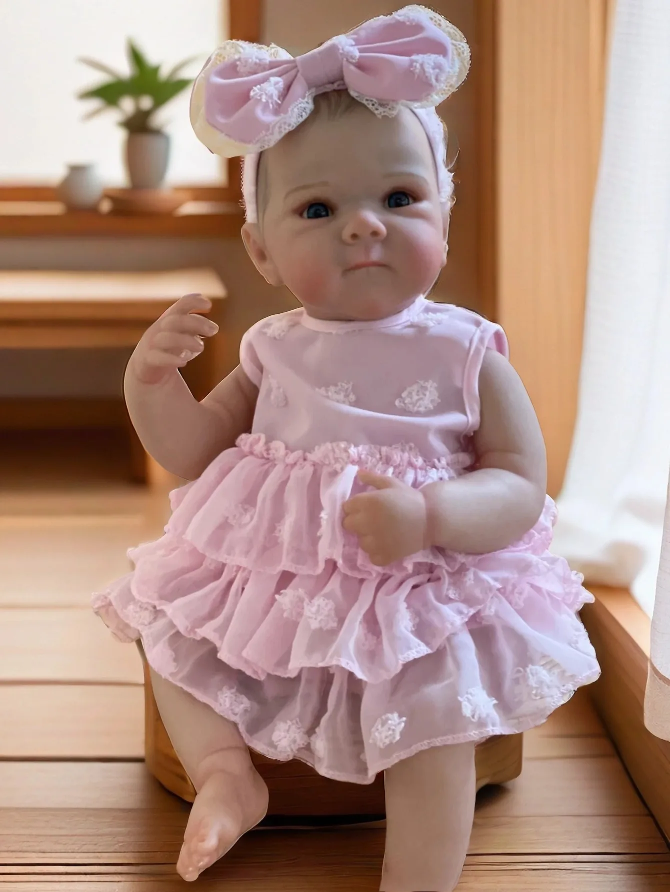 18 Inch Bettie Reborn Girl Handmade Lifelike Bebe 3D Painted Newborn Doll For Children Birthday Gifts