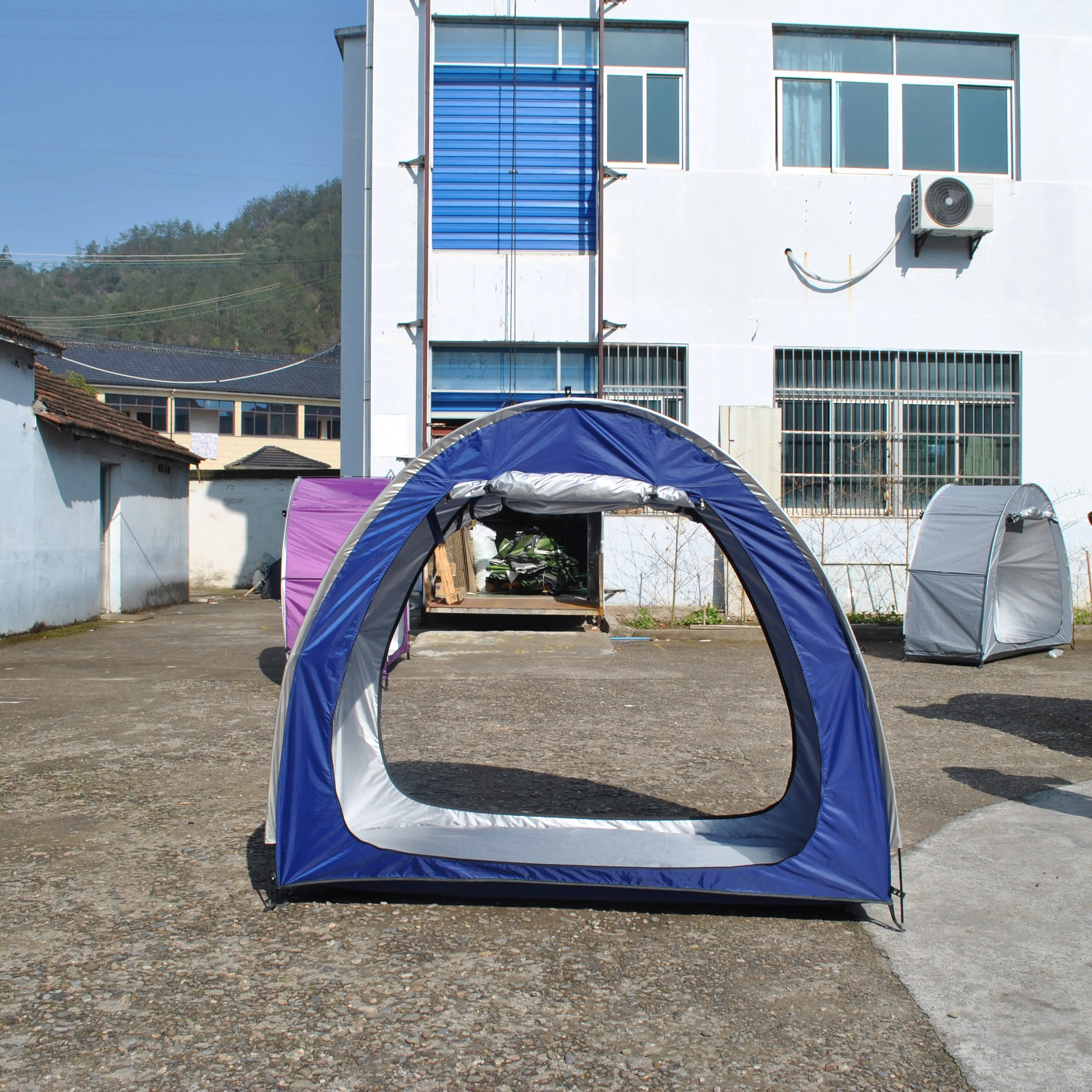 Classic Bike Tent with Double Doors, Bicycle Storage Shed Tent, Bicycle Storage, Garden Tools, CZX-669