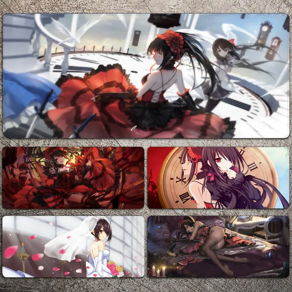 

Date A Live Tokisaki Kurumi Mousepad Large Gaming Mouse Pad LockEdge Thickened Computer Keyboard Table Desk Mat