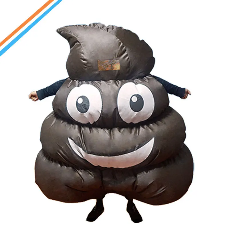 Adult Funny Inflatable Poo Costume Carnival Halloween Cosplay Costume Fancy Dress Party Spoof Poop Inflatable Costume - view 2