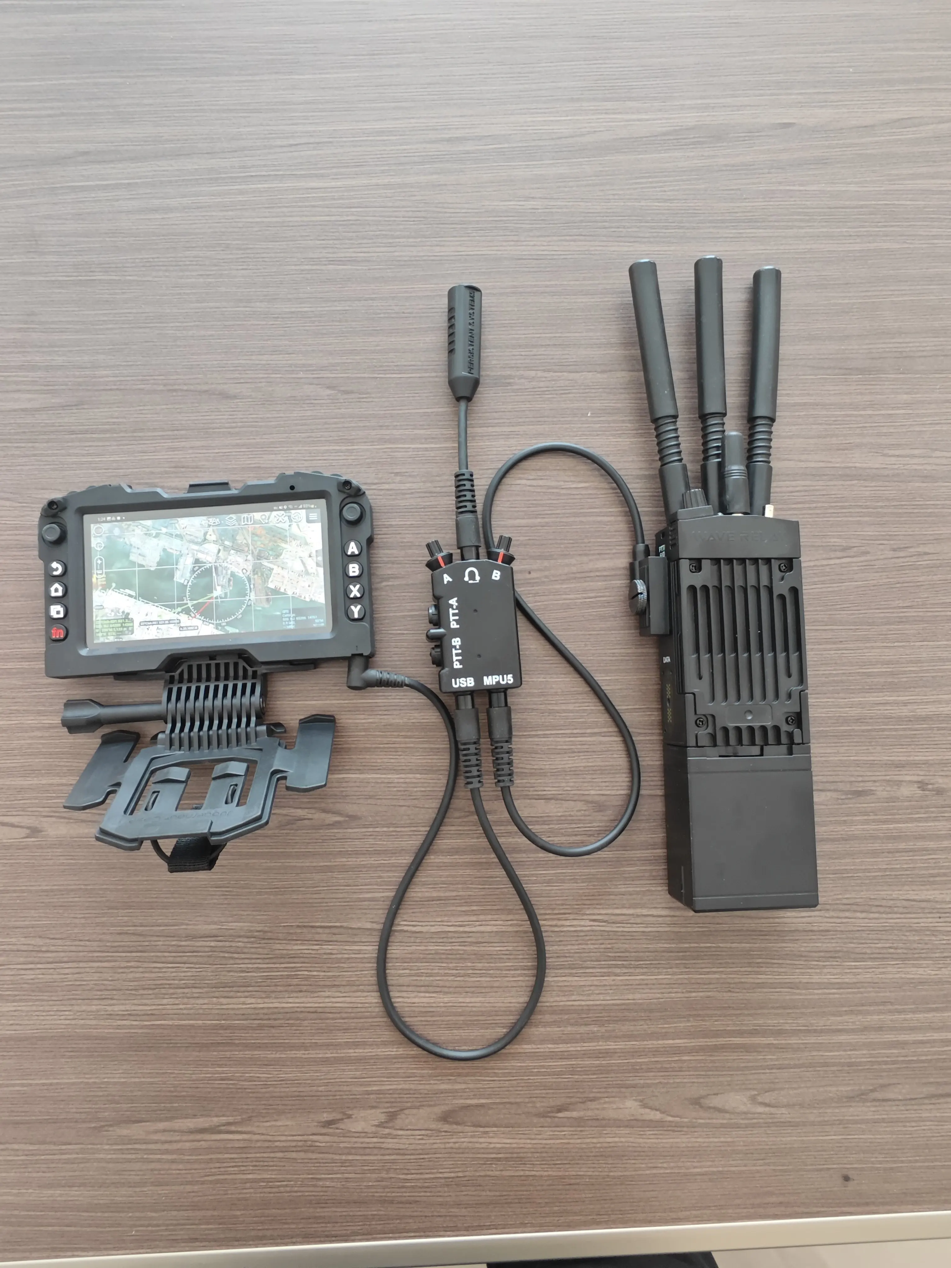 Tactical dummy MPU5 RDC navigation chest hanging DUAL two-way PTT