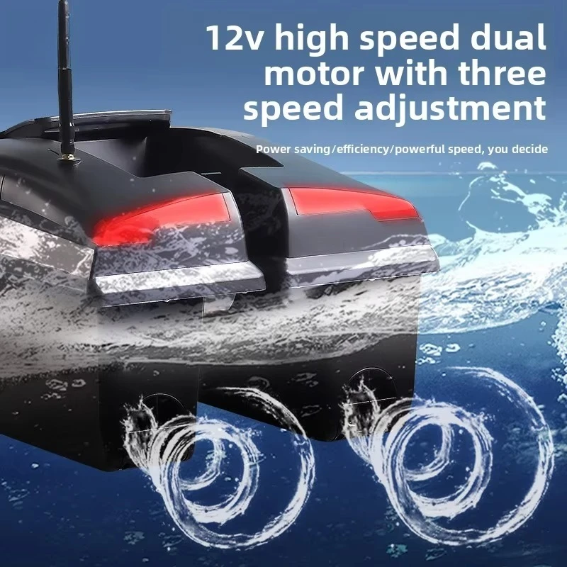 Large Cat Fishing 3-in-1 Remote-Controlled Boat 500m Range Positioning Smart Bait Dispensing 1.5kg Load