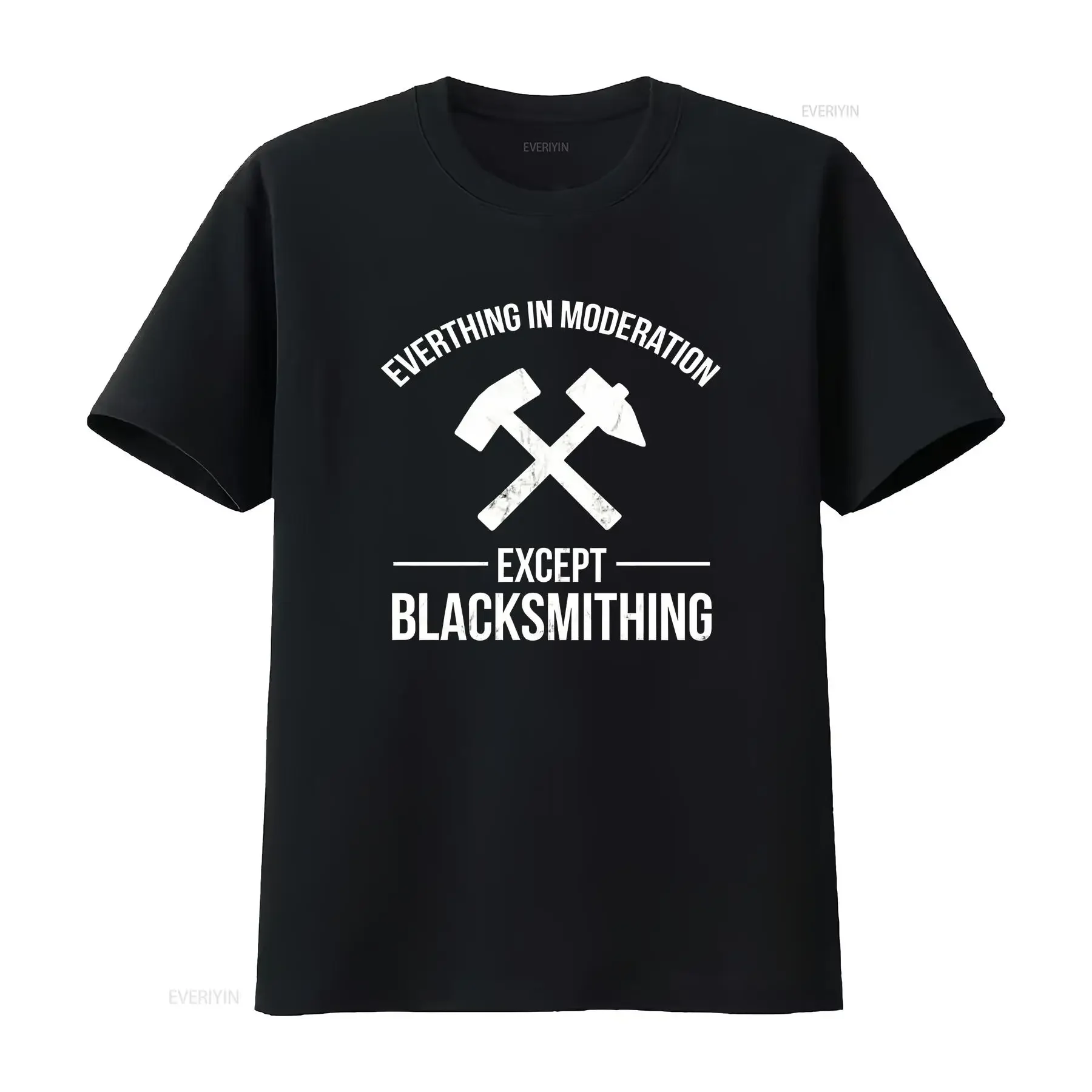 Blacksmith Funny Blacksmithing Moderation T Shirt M 3XL Fast Shipping vintage Washed Versatile Top For Everyday Wear