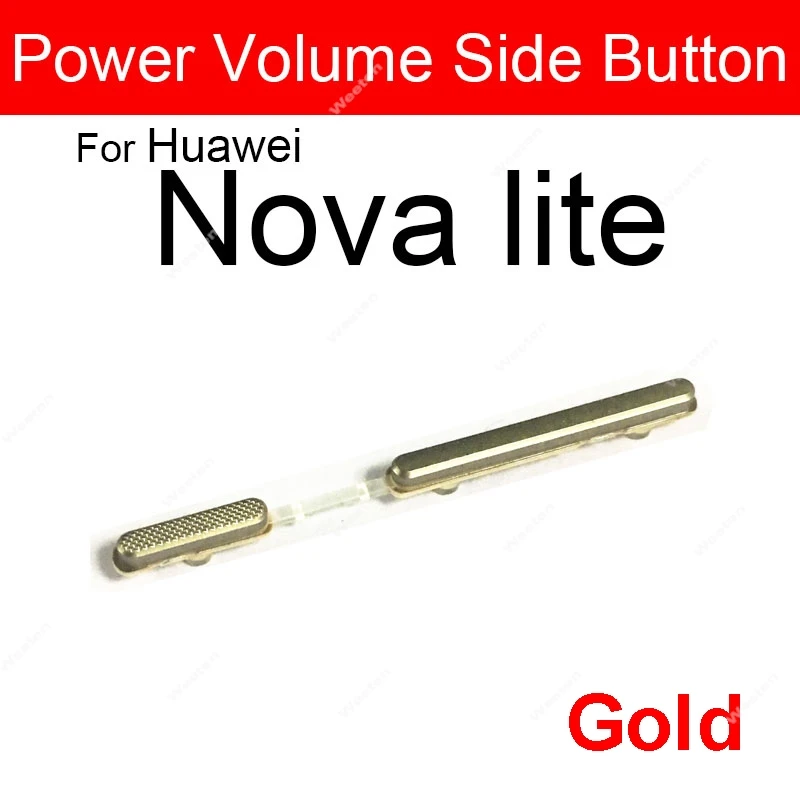 ON OFF Power Volume Buttons For Huawei Nova 2 2i 2s Lite Plus Power Volume Up Down Switch Side Keys Replacement Repair Parts