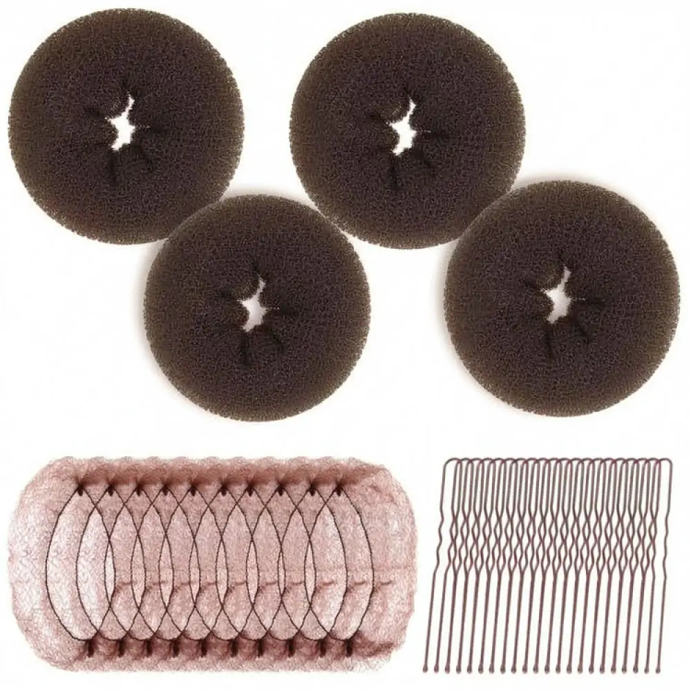 Lightweight Hair Bun Maker Donut Sponge Tool Kit For Quick Easy Updo Hair Braiding Women Elegant Daily Accessories