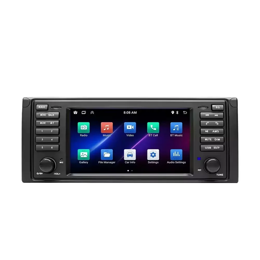 lelv 7 Inches For Bwm E39 E53 E38 Android Gps Car Navigator Dvd Player Reversing Image Central Control All-in-one Machine