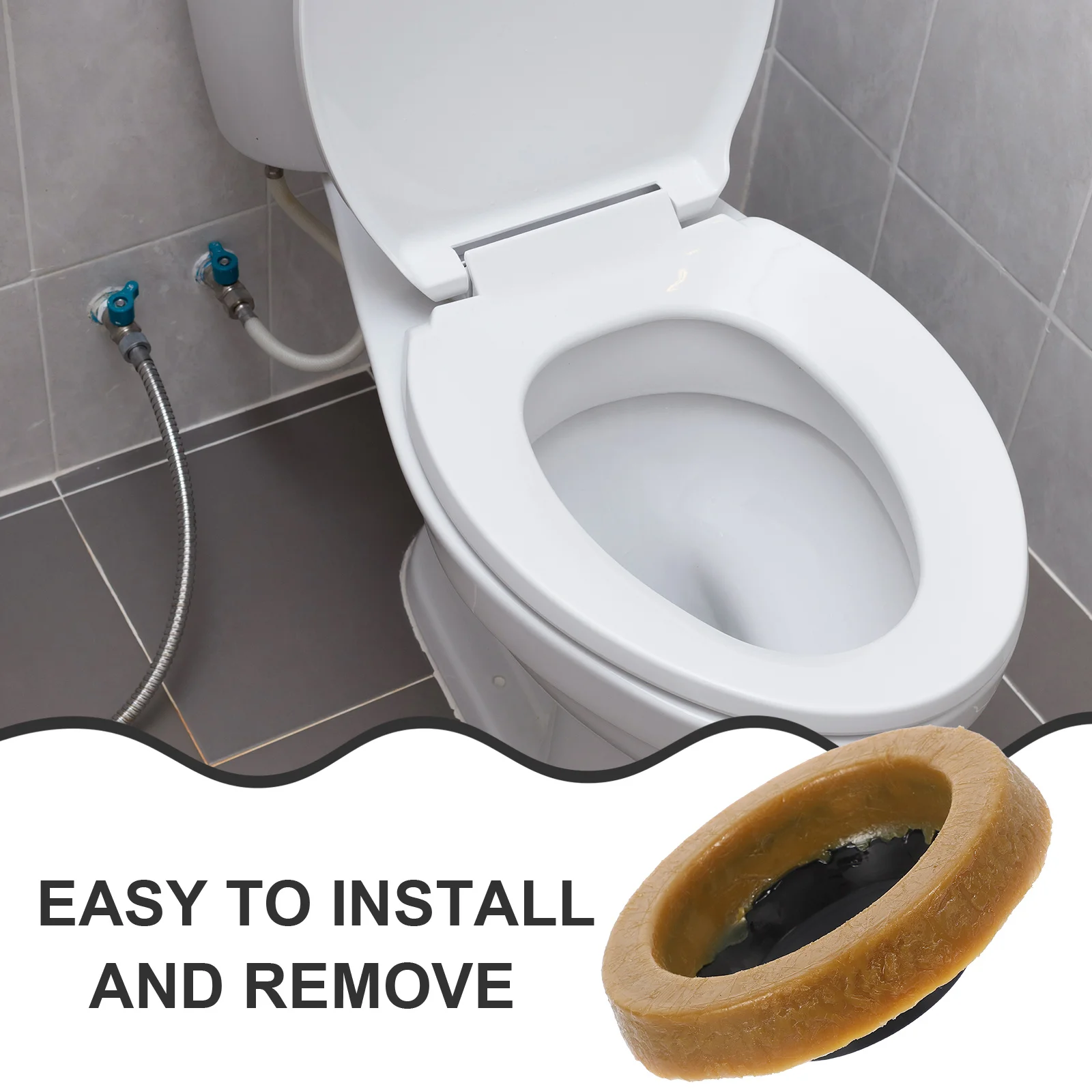 

Toilet Bowl Sealing Ring Universal Toilet Gasket Simple Structure Easy to Install and Remove Bowl Sealing Ring