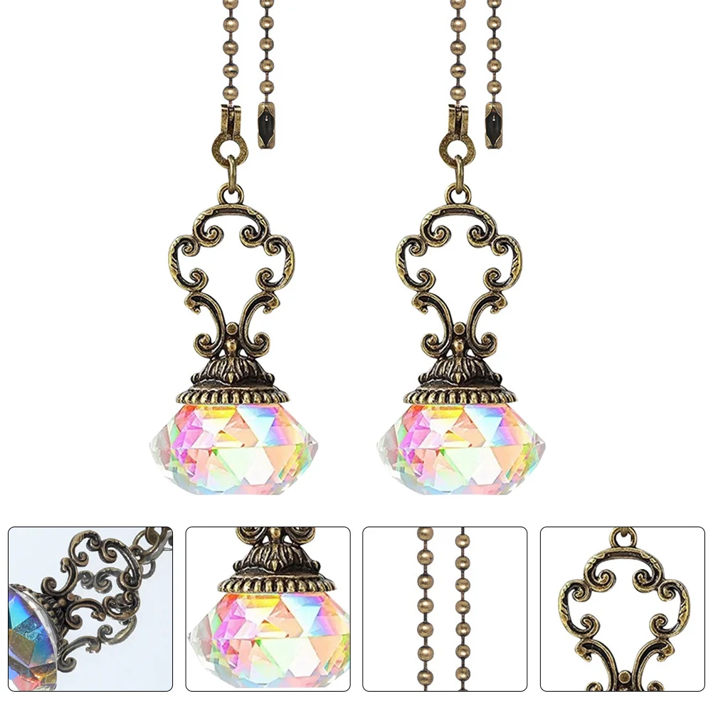 

2 шт., хрустальный шар, лампа, подвеска, подвесная цепочка, потолочный вентилятор, удлинитель, декоративная люстра AB, цвет цинкового сплава, домашний бар, кафе