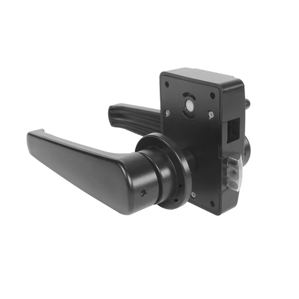 Hurhome-Poignée de serrure de porte noire, loquet à levier pour camping-cars, yachts, toilettes, yacht, quincaillerie de serrure avec barrage