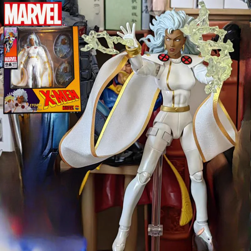 Original Mafex 177 Mafex Storm Comic Ver X-Men In Stock Marvel 1/12 X Men'S Comics Storm Woman Doll Christmas Gifts