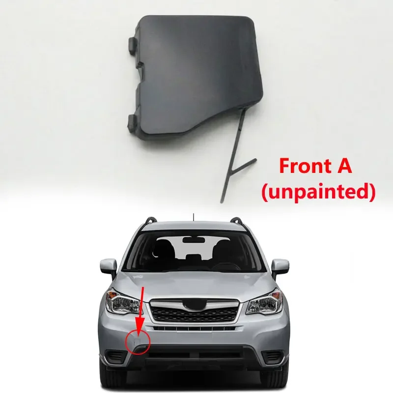 Unpainted For Subaru Forester 2014 2015 2016 Car Front Rear Bumper Tow Hook Cover Trailer Eye Cap Lid Base Color