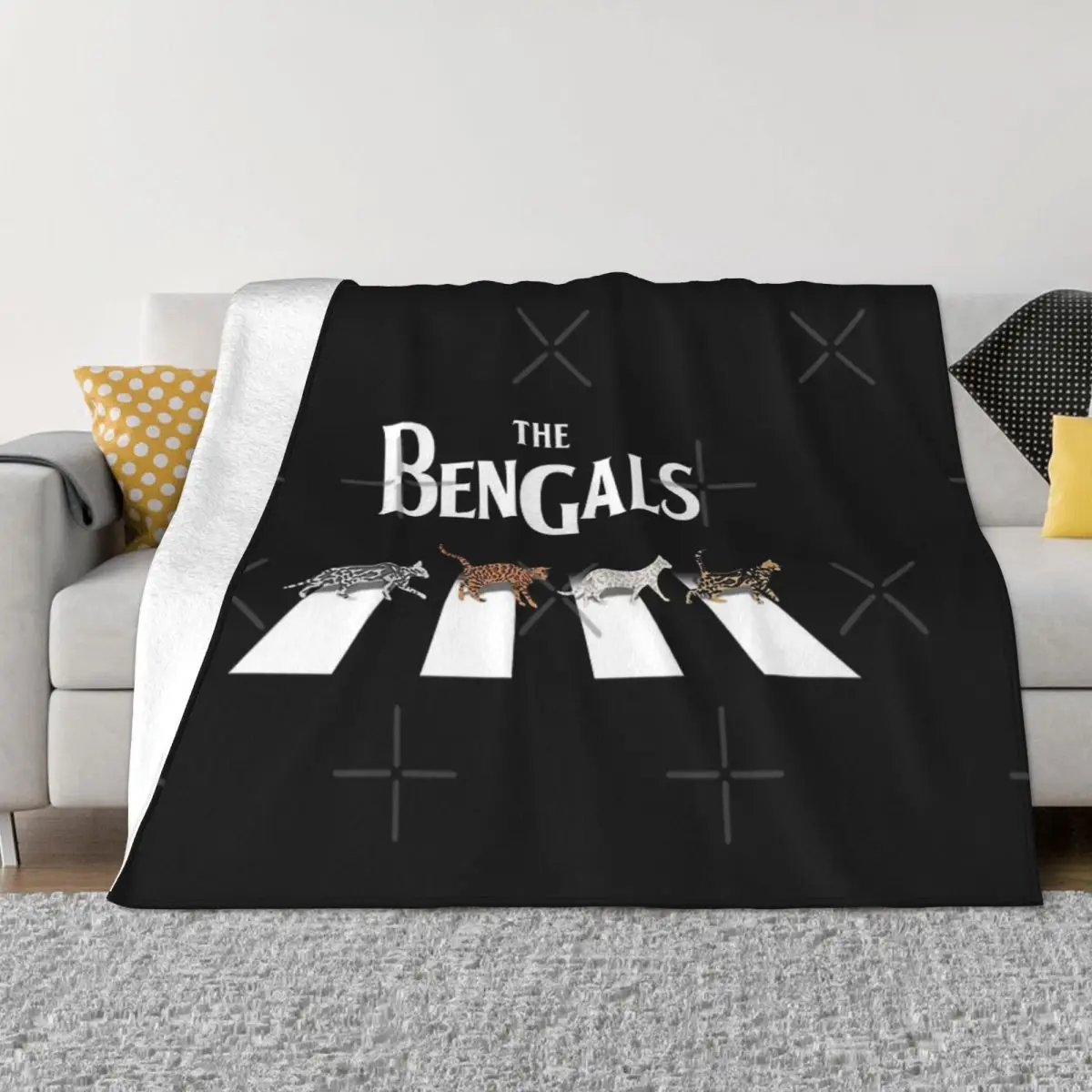 The Bengals Four Seasons Universal Blanket Fireplace Can Be Laid Halloween Gifts