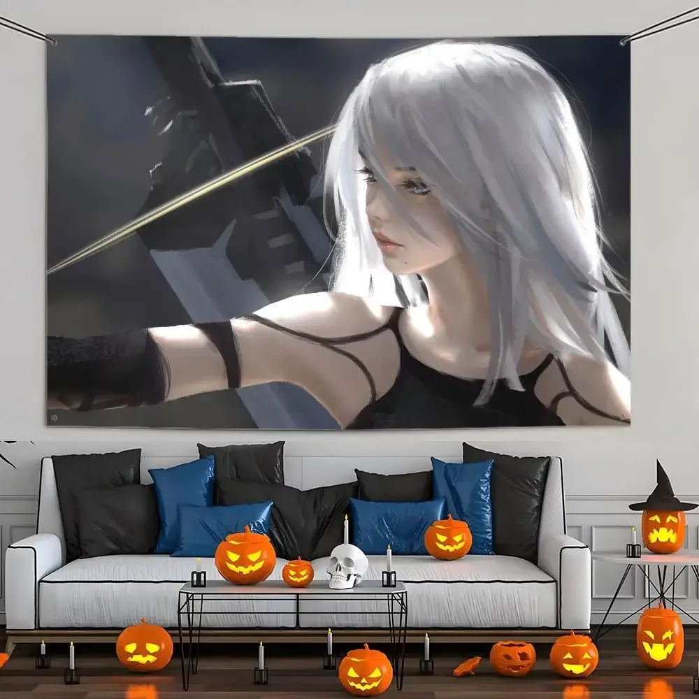 Ghost Blade Flags Wall Hanging Tapestry Outdoor Decorative flag Background Blanket