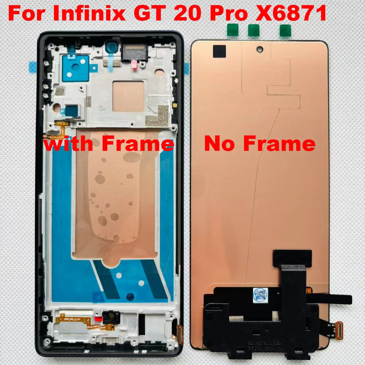 Infinix GT 20 Pro X6871 LCD 디스플레이 화면 + Infinix GT 30 Pro X6873 LCD 교체용 터치 패널 디지타이저용 정품 AMOLED