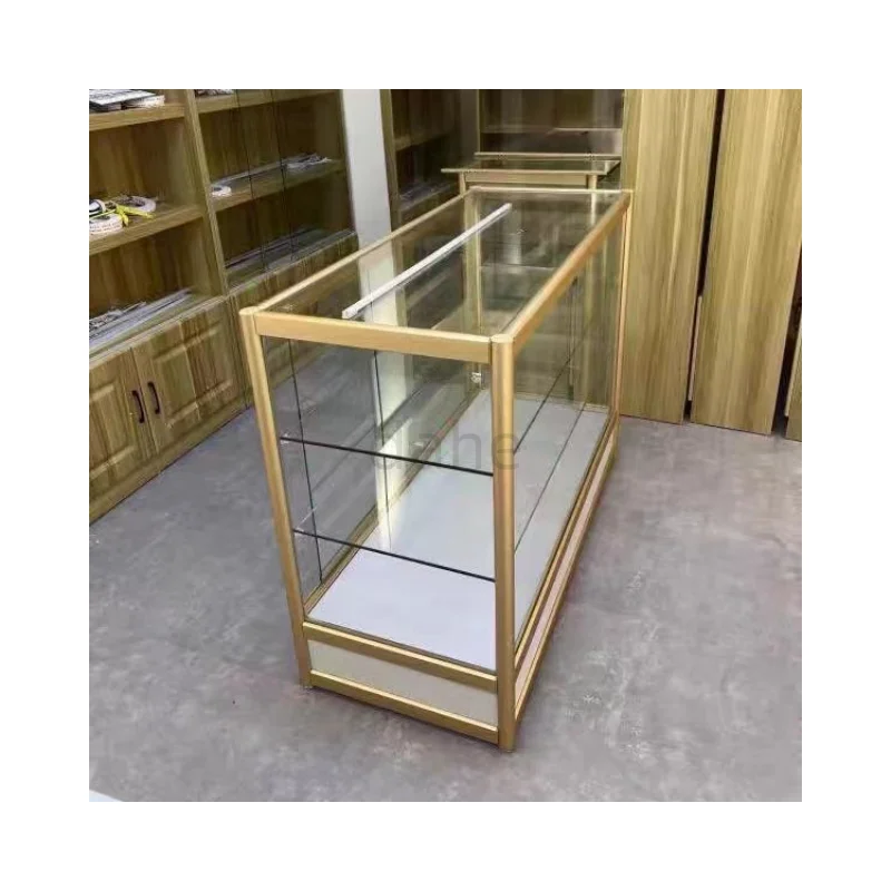 

Custom.6ft multi-purpose assembled lock glass display cabinet smoke shop glass display showcase retail store counter