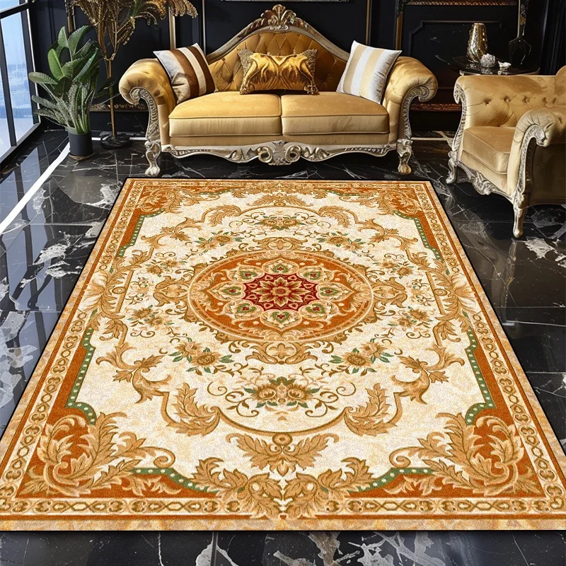 European Luxury Carpets for Living Room 160x230 Soft Rugs Bedroom Decor Home Alfombra Plush Non-slip Mat for Kids Customizable