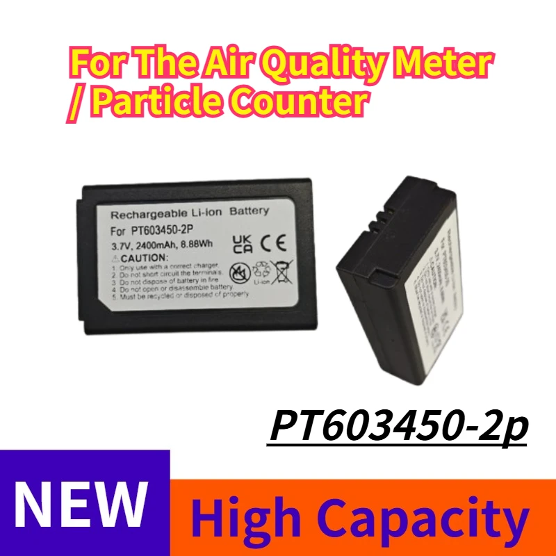 

3.7V 2400mAh PCE-RCM 11 for The Air Quality Meter / Particle Counter Battery