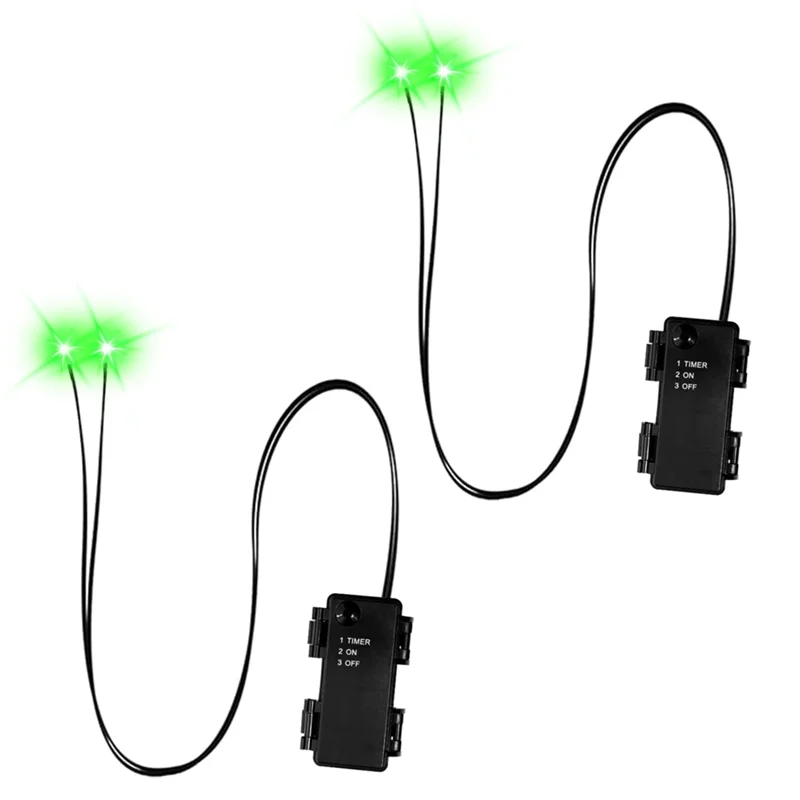 【B07R】Occhi luminosi a led di Halloween con timer Occhi horror fai da te Decorazioni da giardino Decorazioni di Halloween Vendita di Halloween Liquidazione Verde