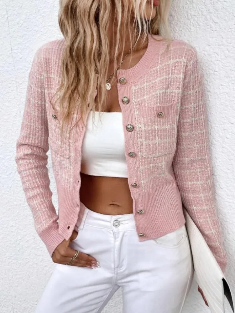 معطف كارديجان نسائي غير رسمي جديد للخريف ، تريكو نسائي ، ملابس عتيقة ، ملابس شوجو ، سترة نسائية ، ملابس الشارع