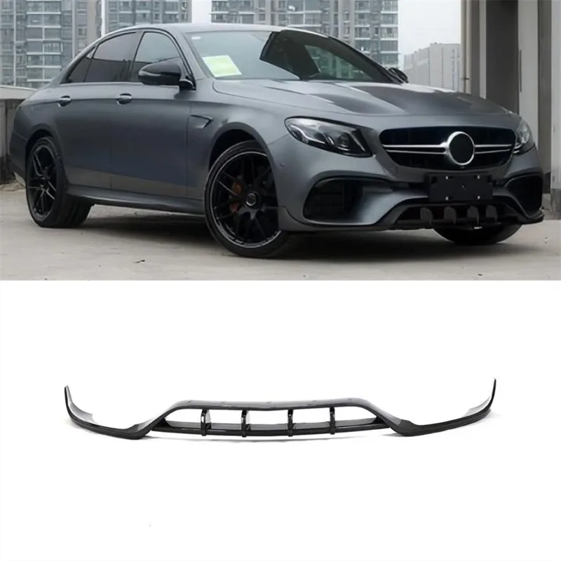 

For Benz E Class E63 W213 AMG 2016-2020 ReaI Carbon Fiber Front Lip Front Bumper Lower Lip Under Spoiler Splitter Body Kit