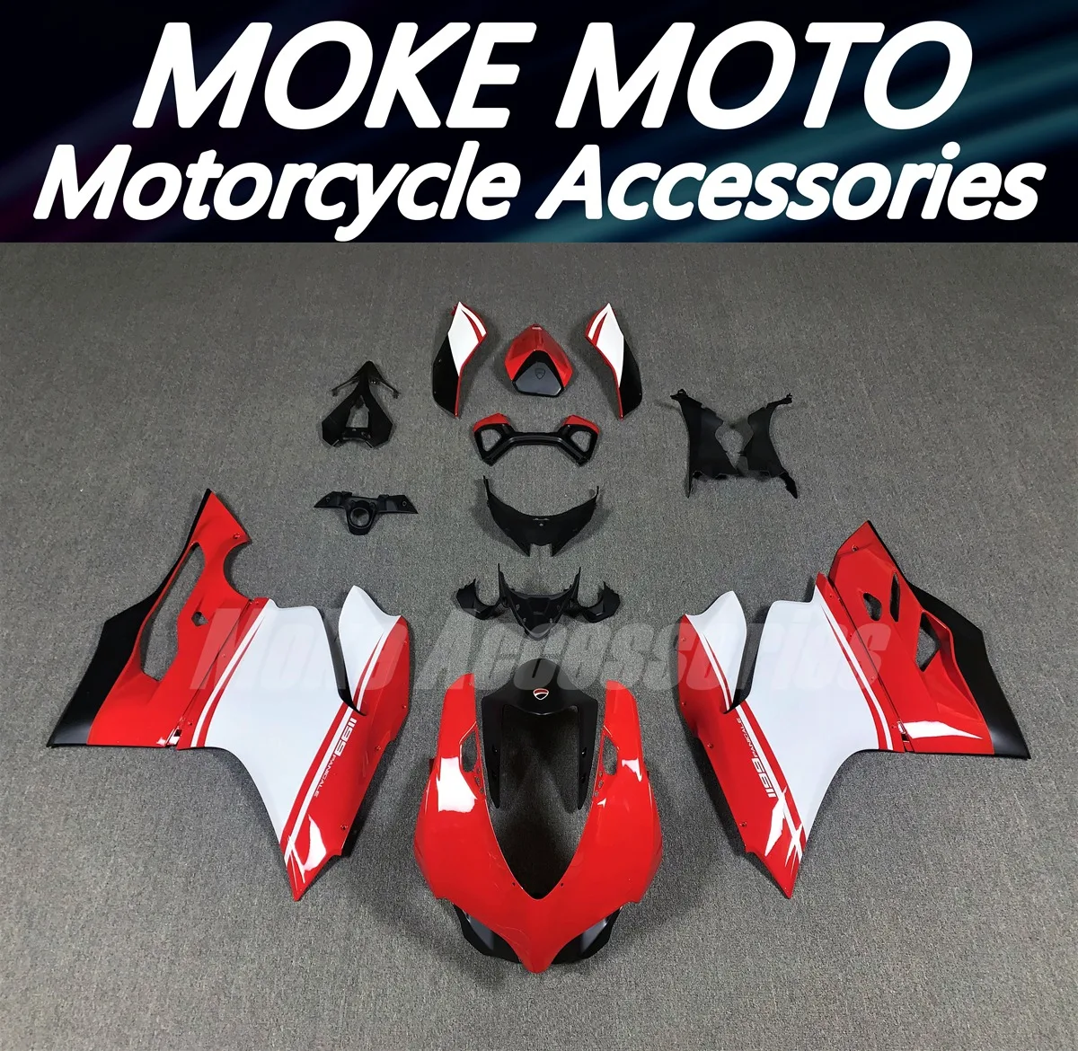 

Moke moto Fairings Kit Fit For Panigale 899 1199 2012 2013 2014 Bodywork Set High Quality Injection Red Superleggera New
