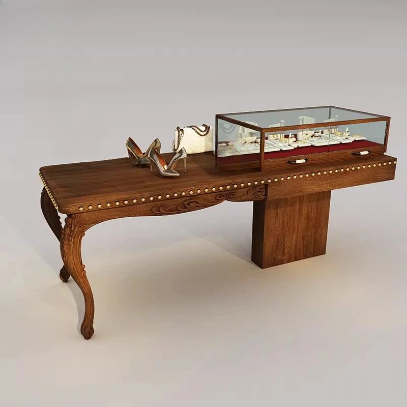 Glass Table Display Cabinet Antique Jewelry Store Nakajima Exhibition Hall Sample Customization