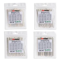 33Values 0402 0603 0805 1206 1210 2512  SMD Resistor Kit Assorted Kit 1ohm-1M ohm Sample Kit 80Values 36Values 10Values