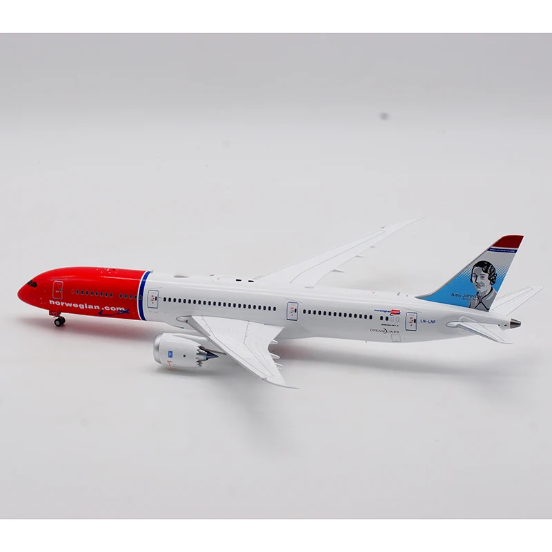 IF789DY1021 سبيكة تحصيل طائرة هدية تدفق 1:200 الهواء النرويجي "DreamLiner" بوينغ B787-9 دييكاست نموذج طائرة LN-LNP #6