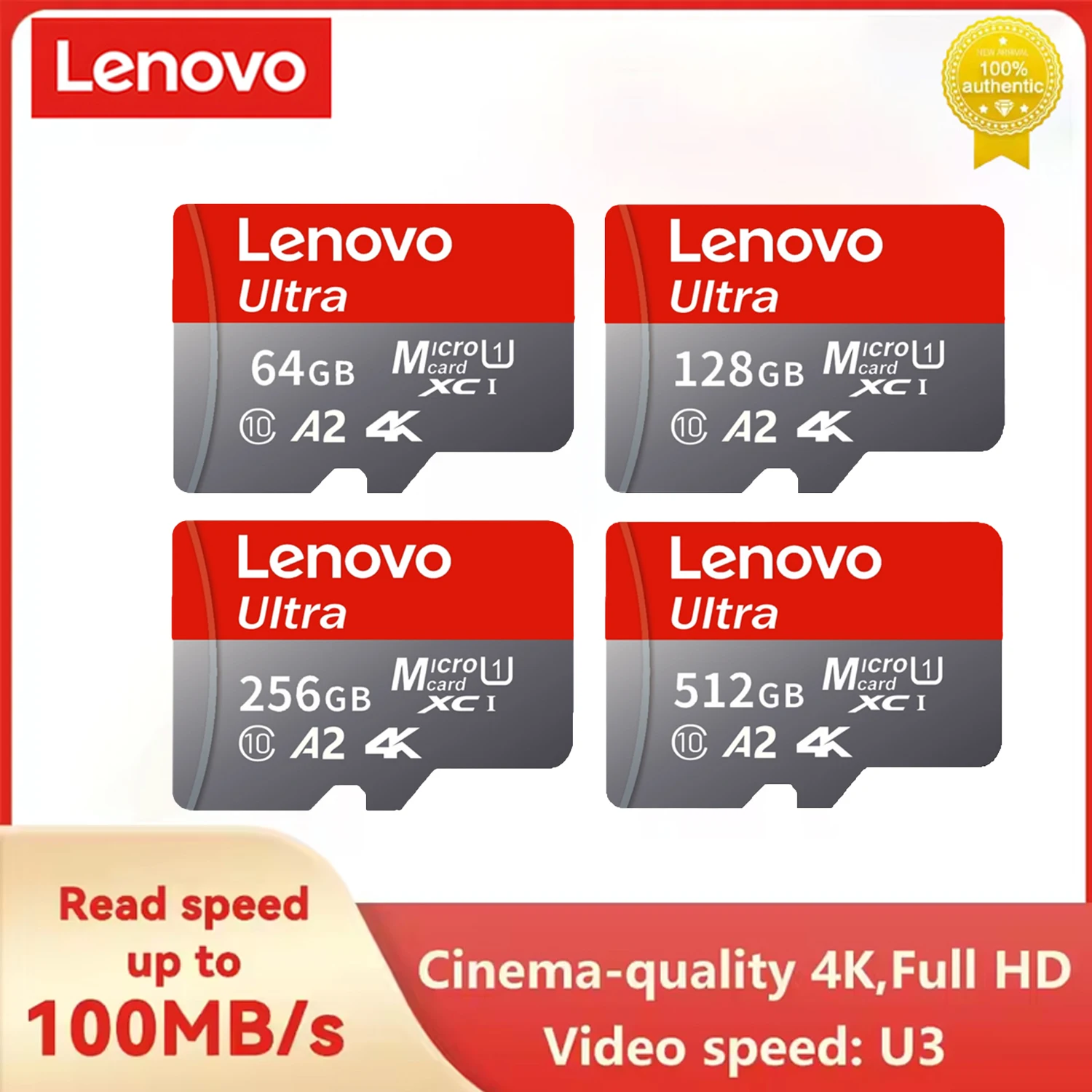 Tarjeta Micro SD Lenovo 1TB U3
