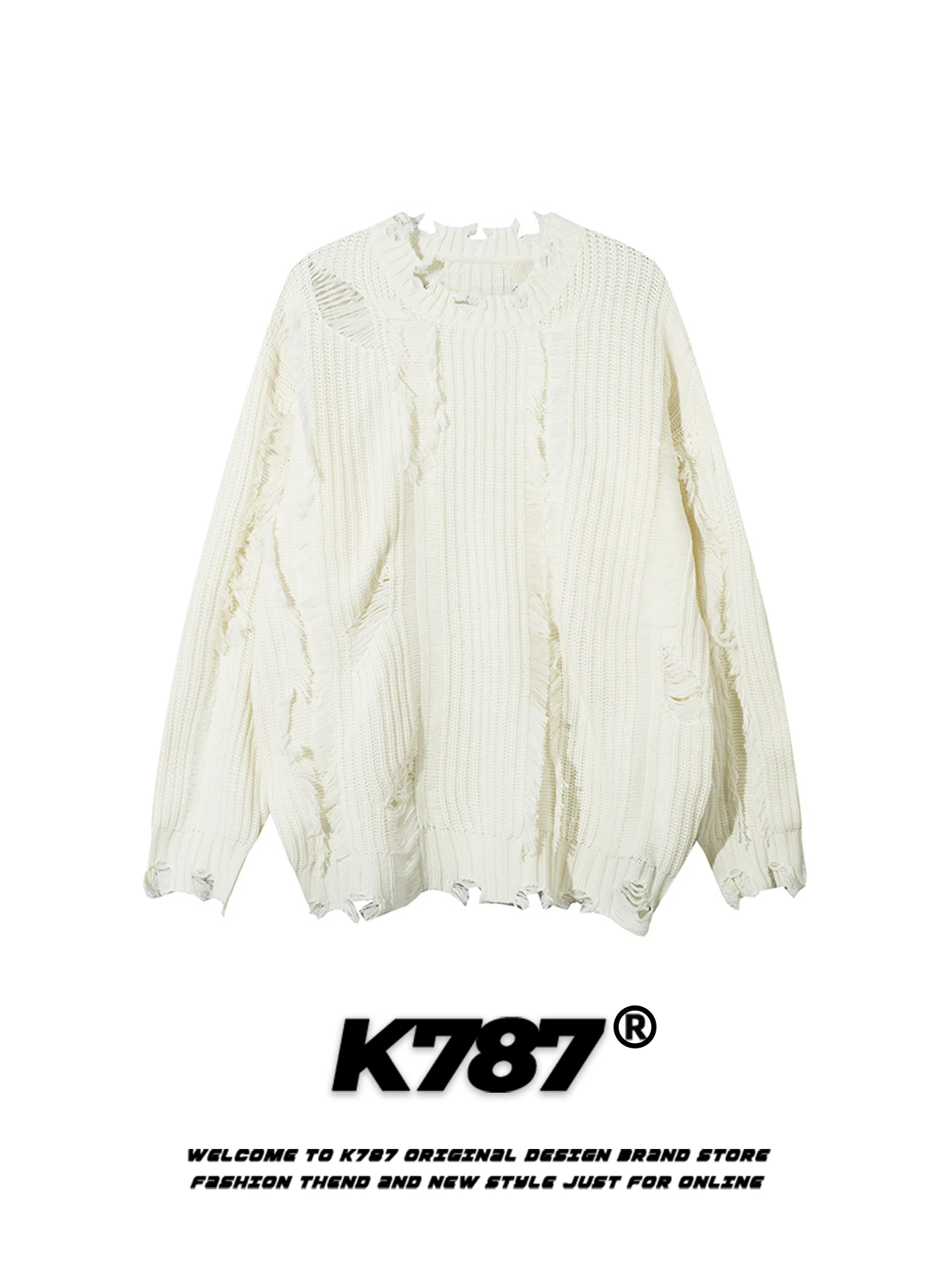 

Оверсайз свитер в американском уличном стиле, с круглым вырезом, вязаный, для мужчин и женщин, свободный повседневный зимний свитер, удобный, для пар, в стиле кэжуал