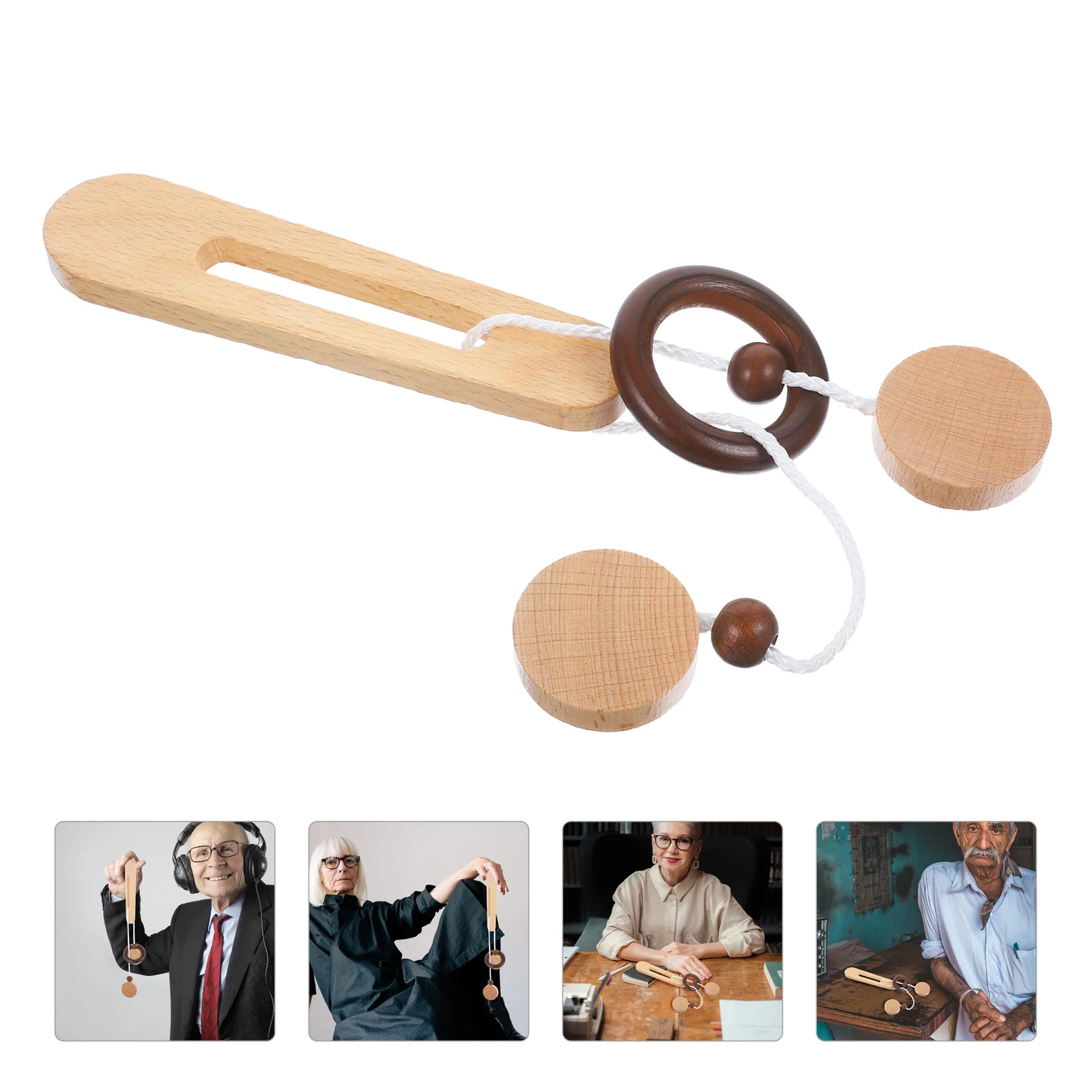 Montessori Anti-dementia Audlt Wood Elderly Locking Brain Educational