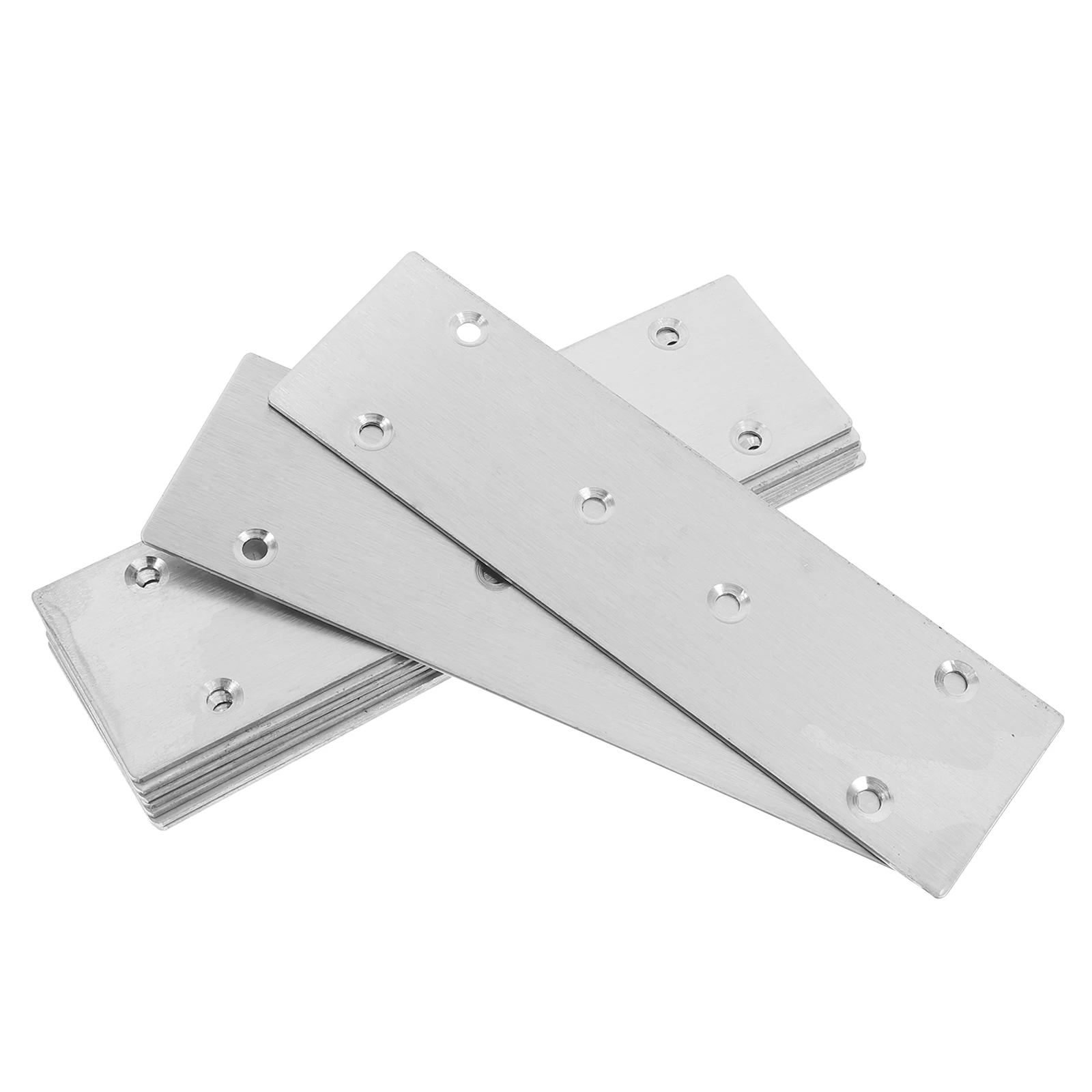 

10pcs Furniture Brackets Stainless Steel Stainless Steel Bracket Flat Support Plates 15mm Screws Office Hardware